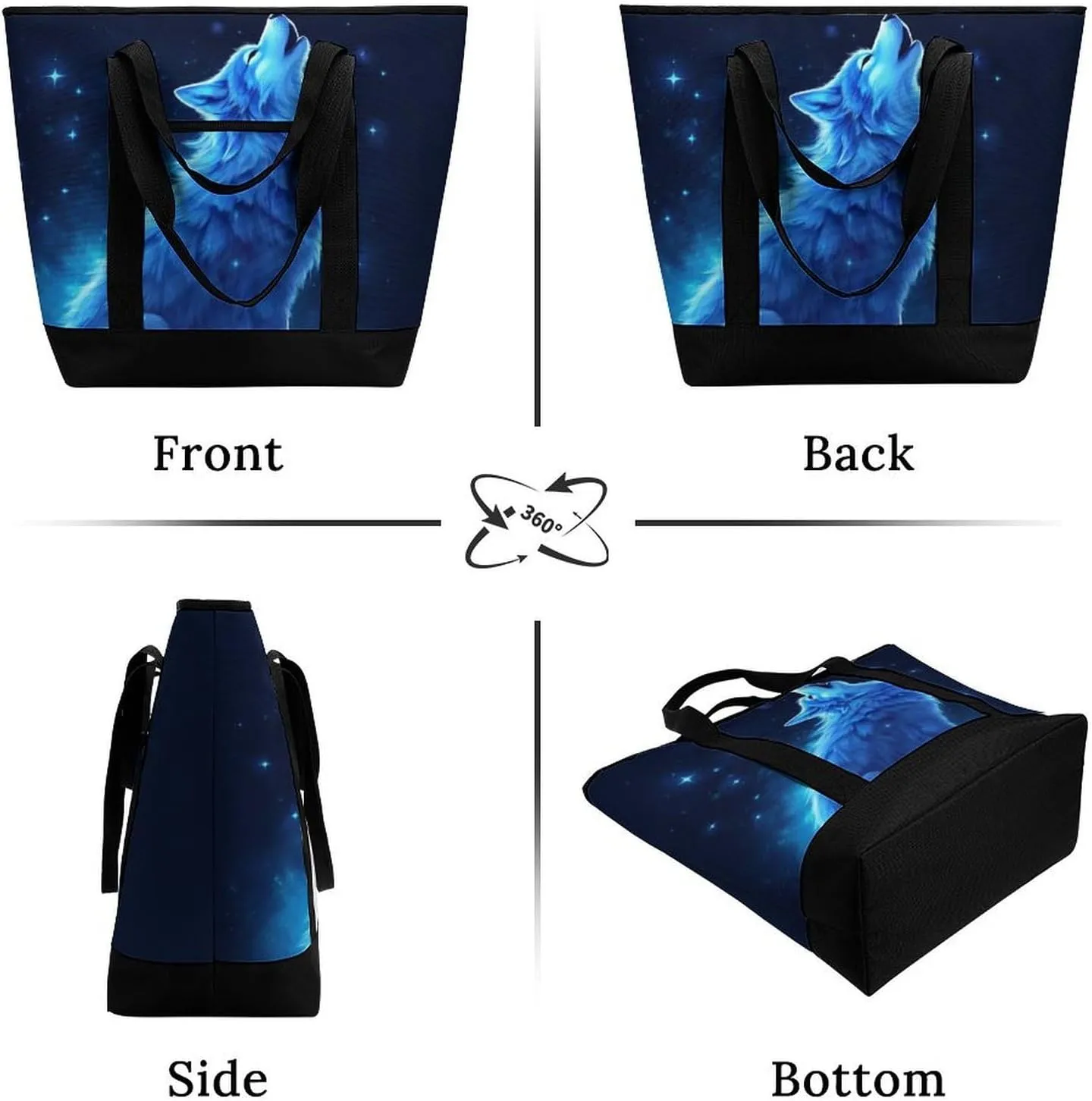 Fashionable Commuter Tote Bag Large Insulated Work Handbag
