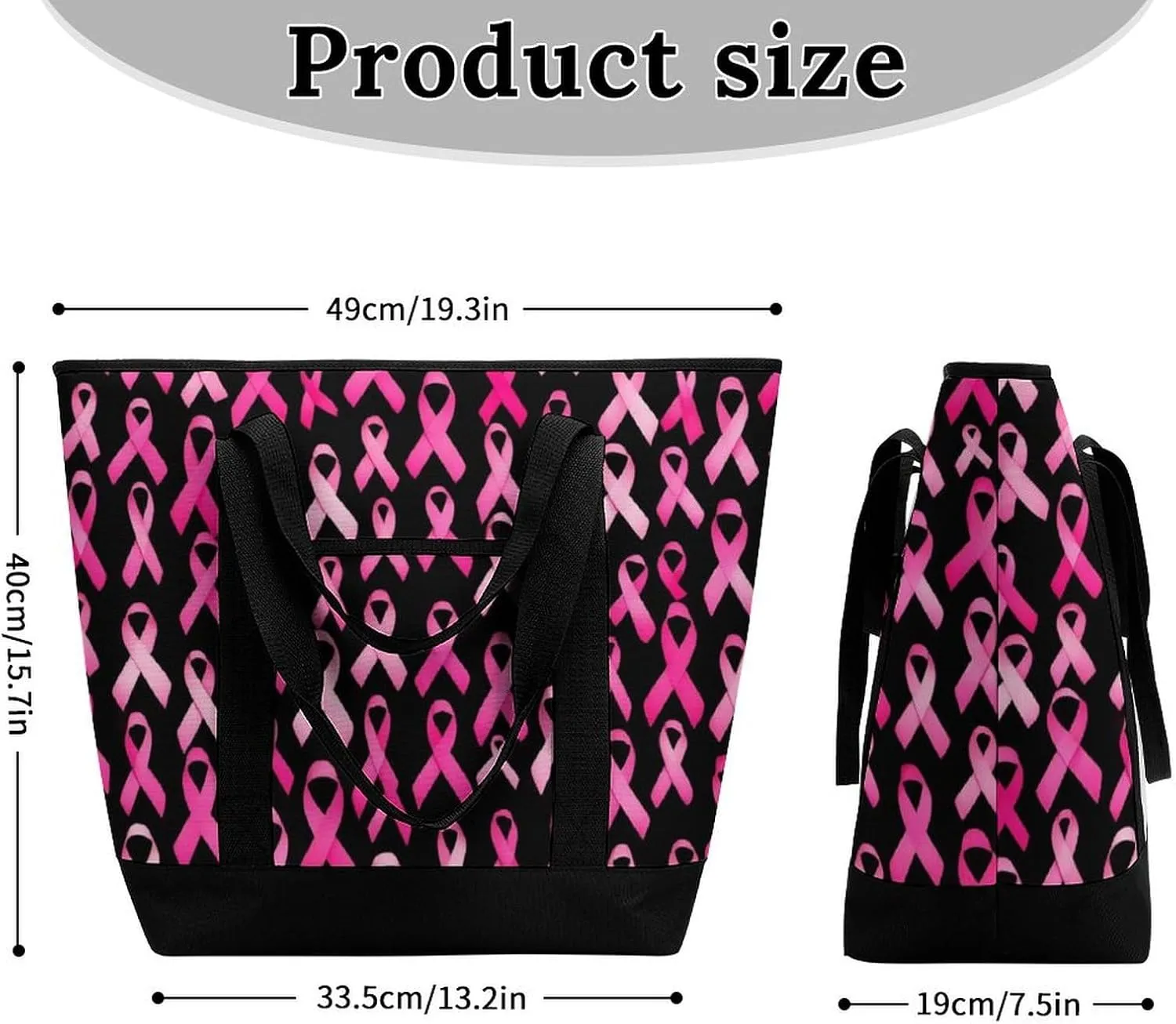 Fashionable Commuter Tote Bag Large Insulated Work Handbag