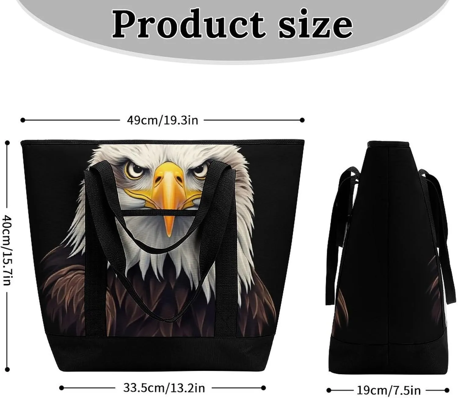 Fashionable Commuter Tote Bag Large Insulated Work Handbag