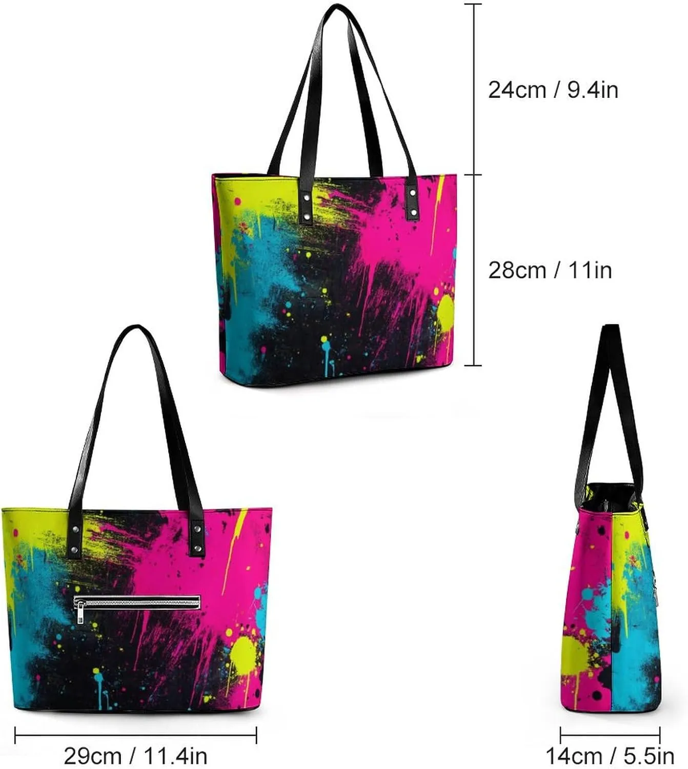 Fashionable Laptop Tote Bag For Women & Men, Large Work Commuter Bag