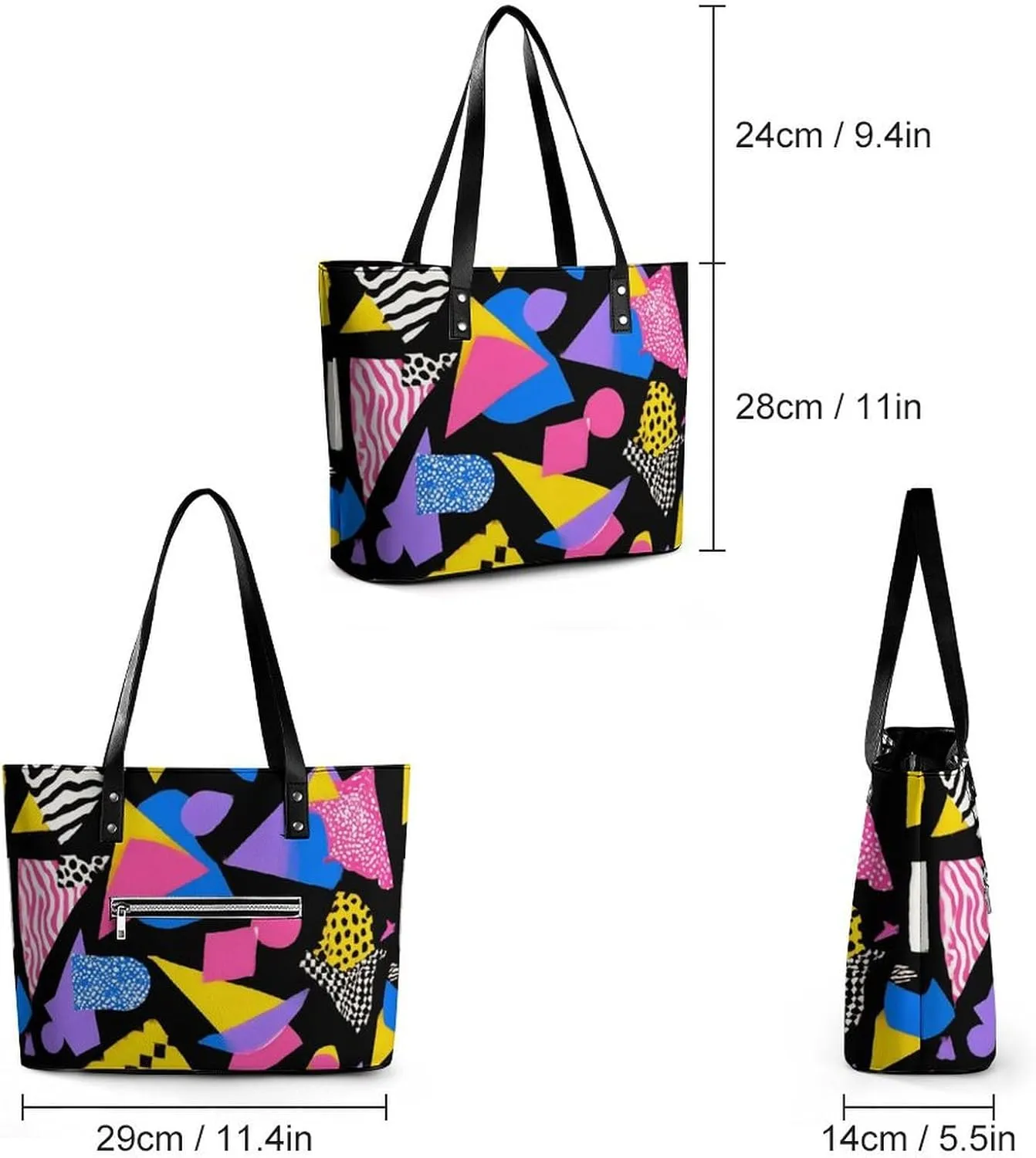 Fashionable Laptop Tote Bag For Women & Men, Large Work Commuter Bag