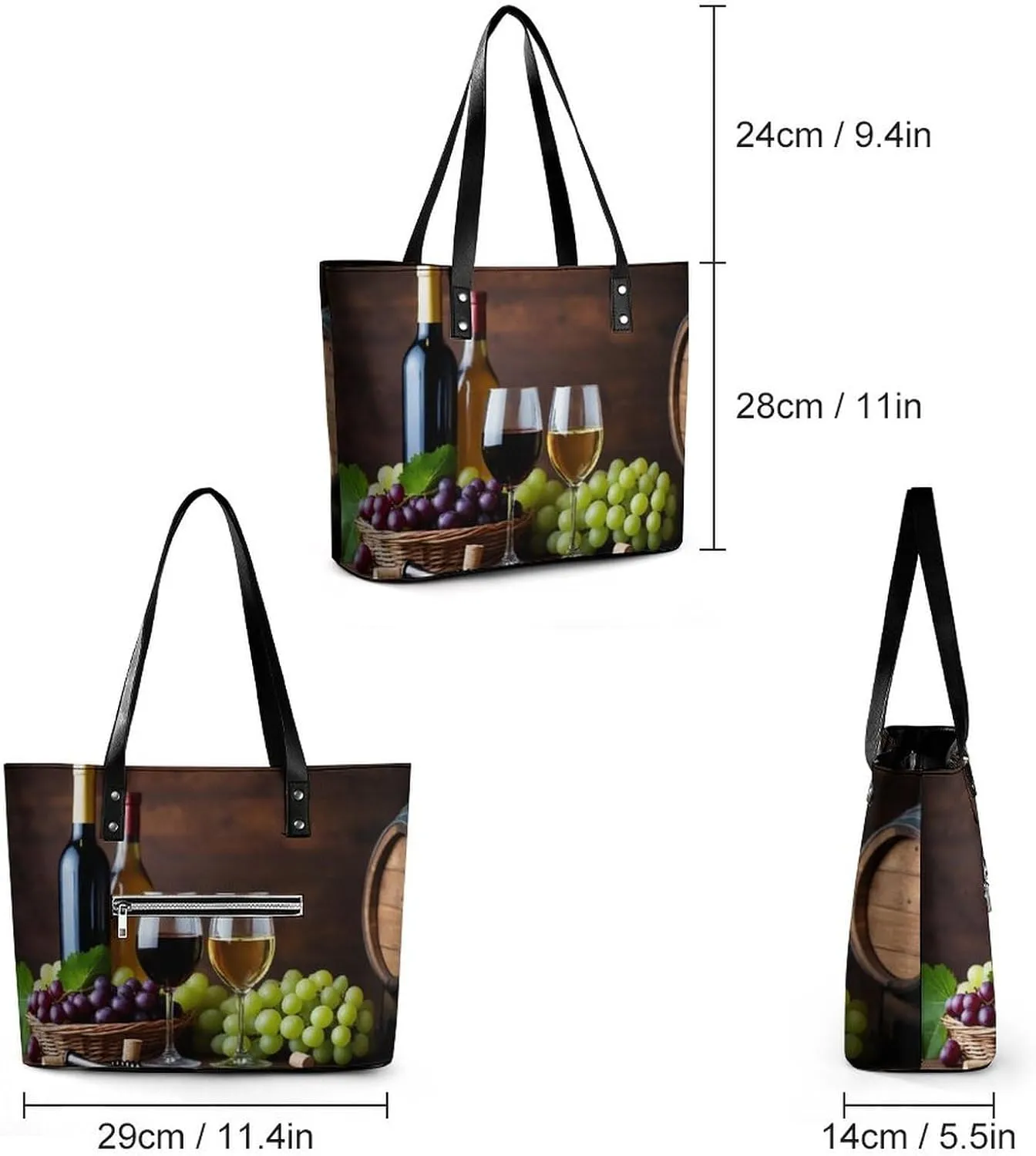 Fashionable Laptop Tote Bag For Women & Men, Large Work Commuter Bag