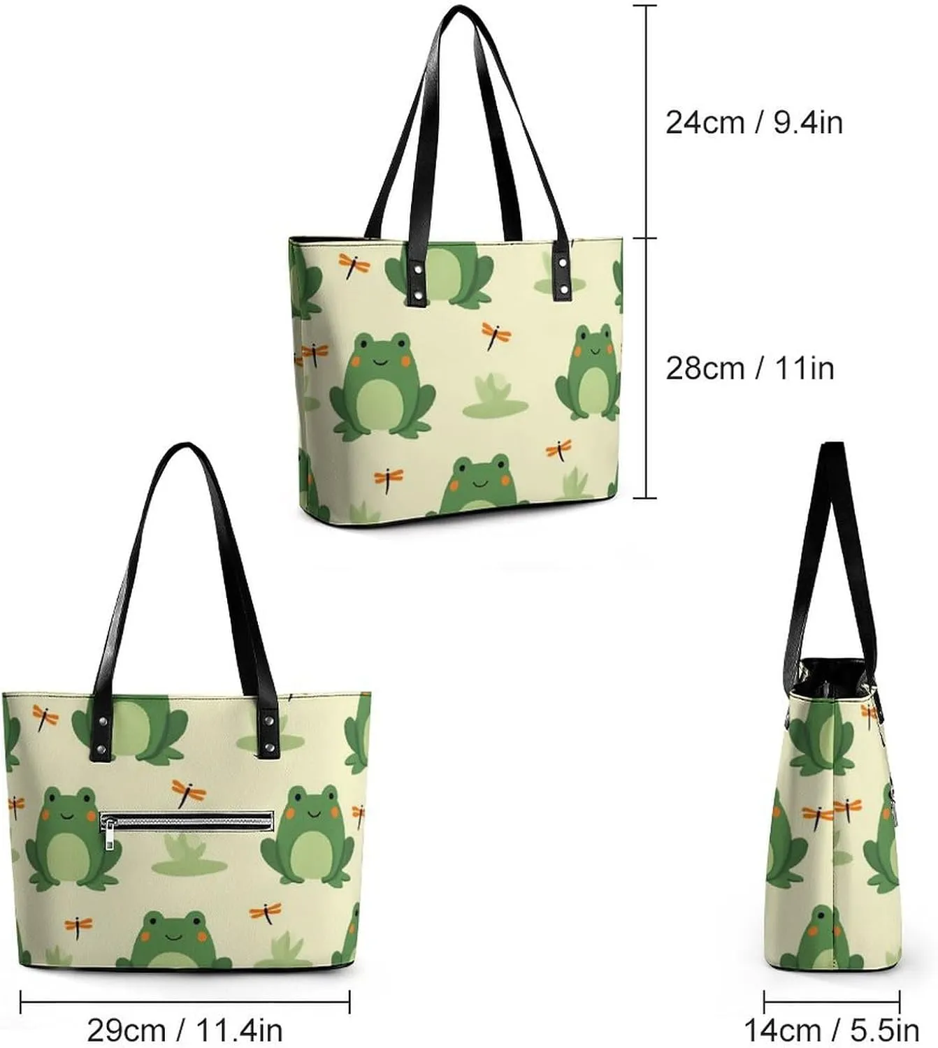 Fashionable Laptop Tote Bag For Women & Men, Large Work Commuter Bag
