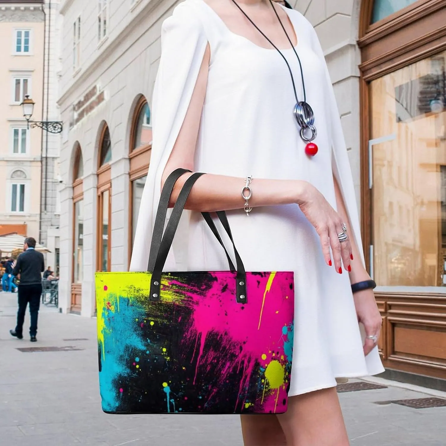 Fashionable Laptop Tote Bag For Women & Men, Large Work Commuter Bag