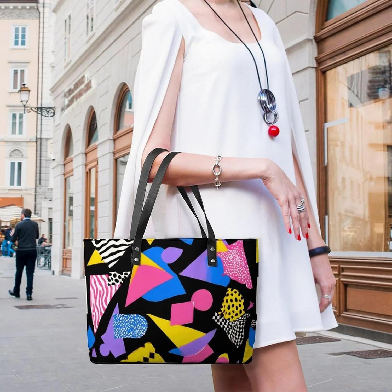 Fashionable Laptop Tote Bag For Women & Men, Large Work Commuter Bag