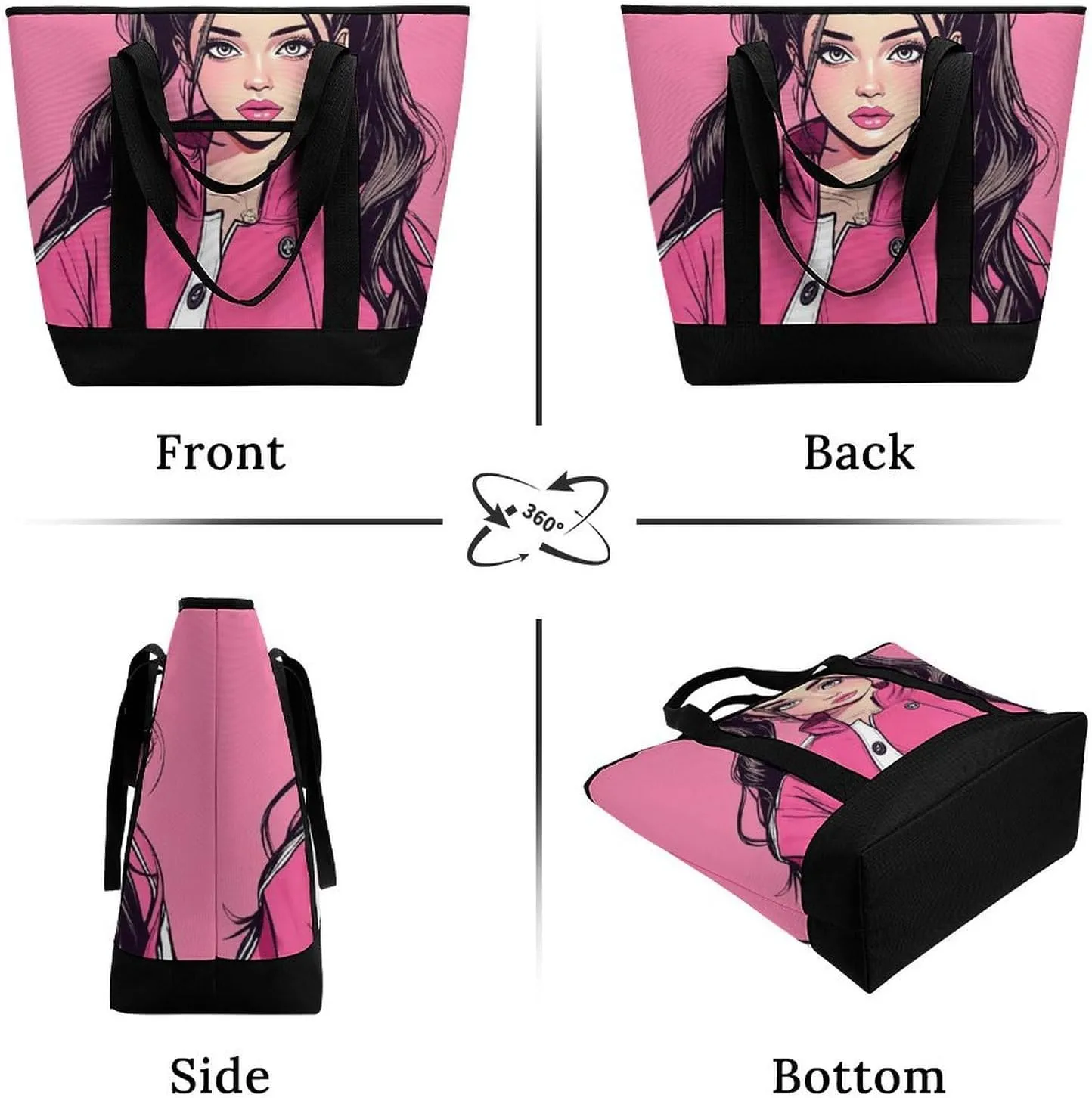 Fashionable Large Thermal Tote Bag Insulated Work/Commute Bag For Women & Men