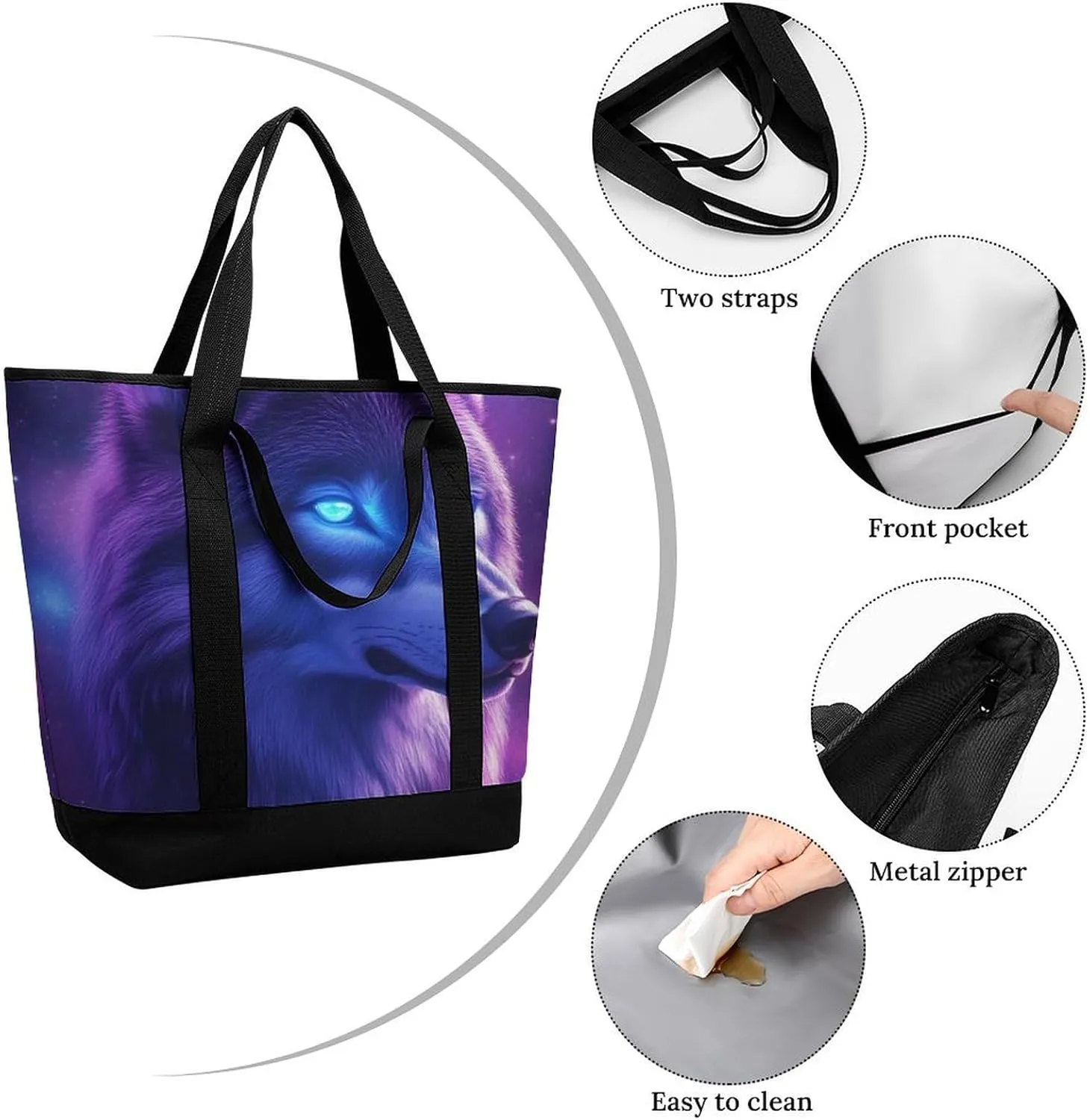 Fashionable Large Thermal Tote Bag Insulated Work/Commute Bag For Women & Men