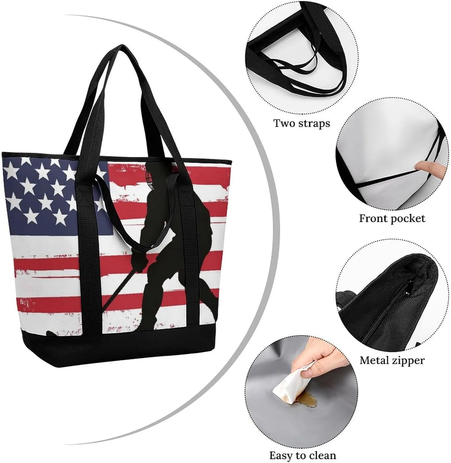 Fashionable Large Thermal Tote Bag Insulated Work/Commute Bag For Women & Men
