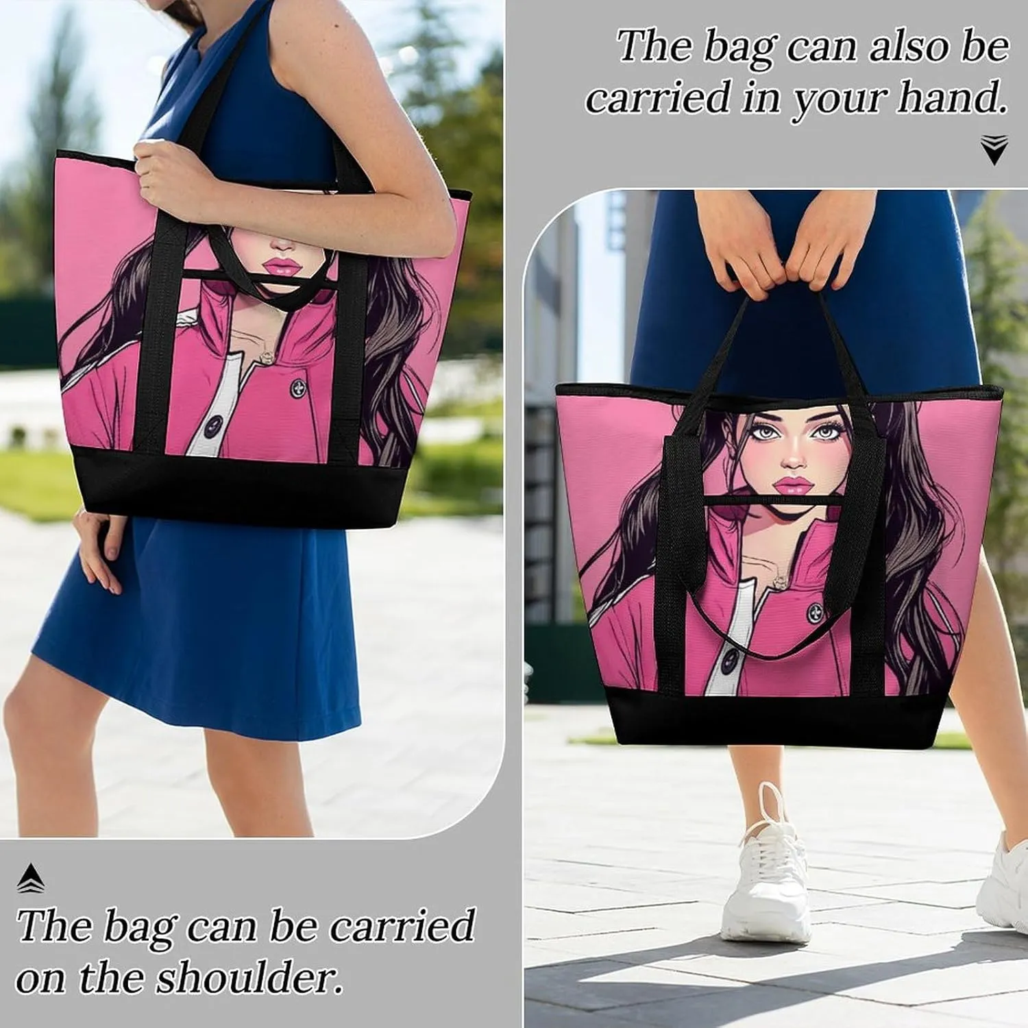 Fashionable Large Thermal Tote Bag Insulated Work/Commute Bag For Women & Men