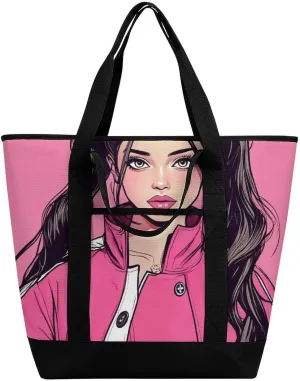 Fashionable Large Thermal Tote Bag Insulated Work/Commute Bag For Women & Men