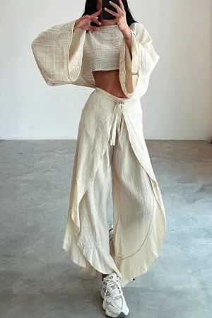 Fashionable Loose Top   Trousers Two-piece Suit