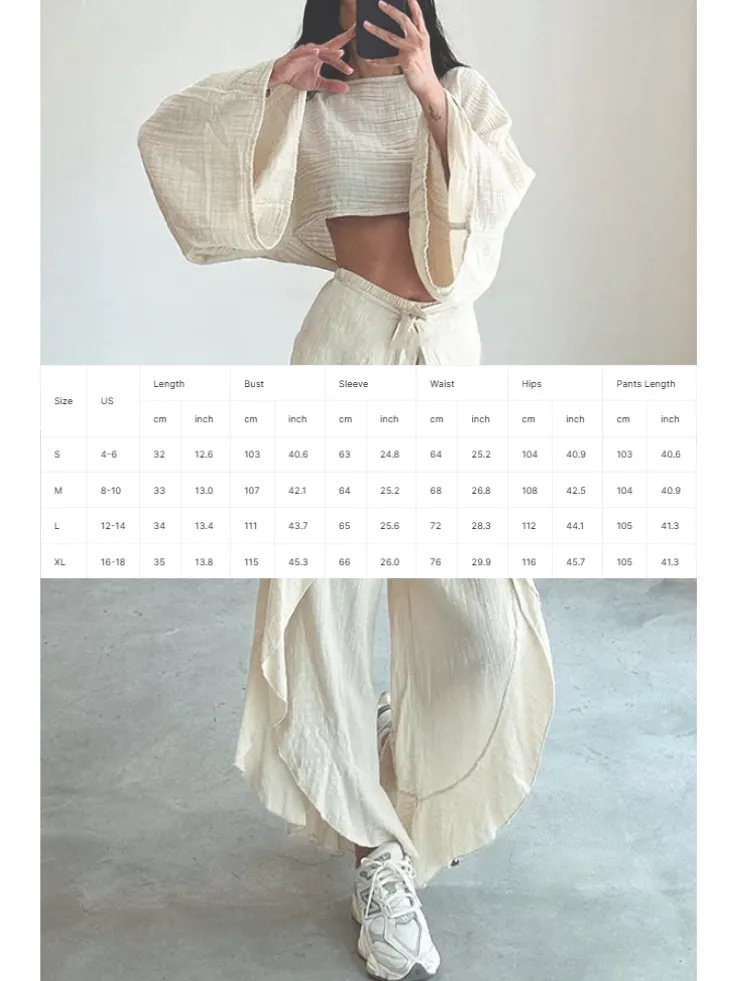 Fashionable Loose Top   Trousers Two-piece Suit