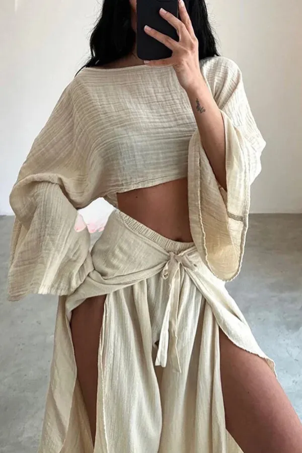 Fashionable Loose Top   Trousers Two-piece Suit