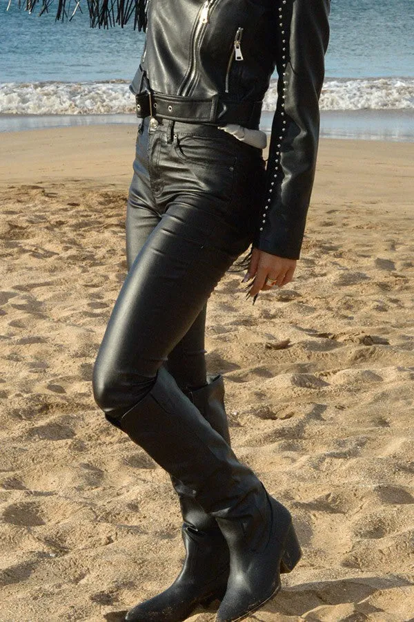 Faux Leather Skinny Pants