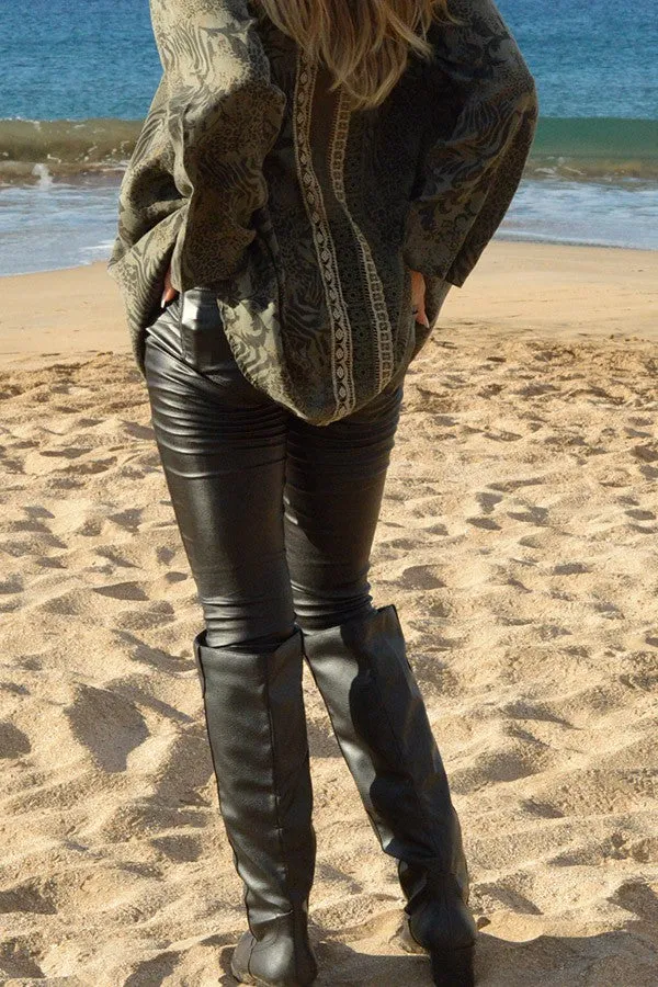 Faux Leather Skinny Pants