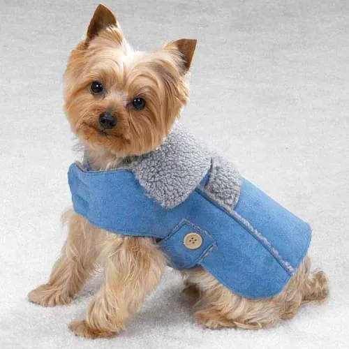 Faux Suede Dog Coat