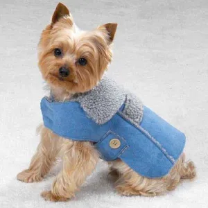 Faux Suede Dog Coat