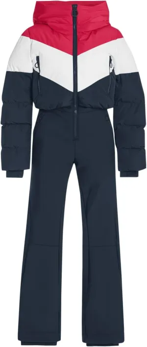 Fisoew Womens One Piece Ski Suit Warm Waterproof Snowsuits Winter Snow Jumpsuits Outdoor Sports Outerwear
