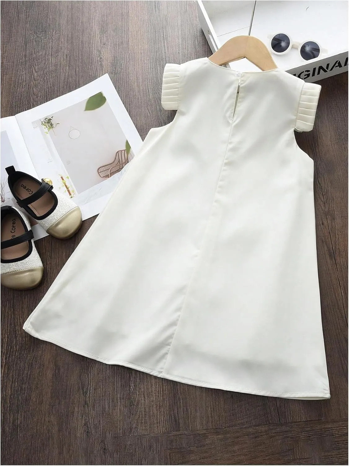 GORGLITTER Girl's Floral Easter Dress Cute Flower Ruffle Flowy Sleeveless Round Neck Spring Summer Mini Sundress 2025