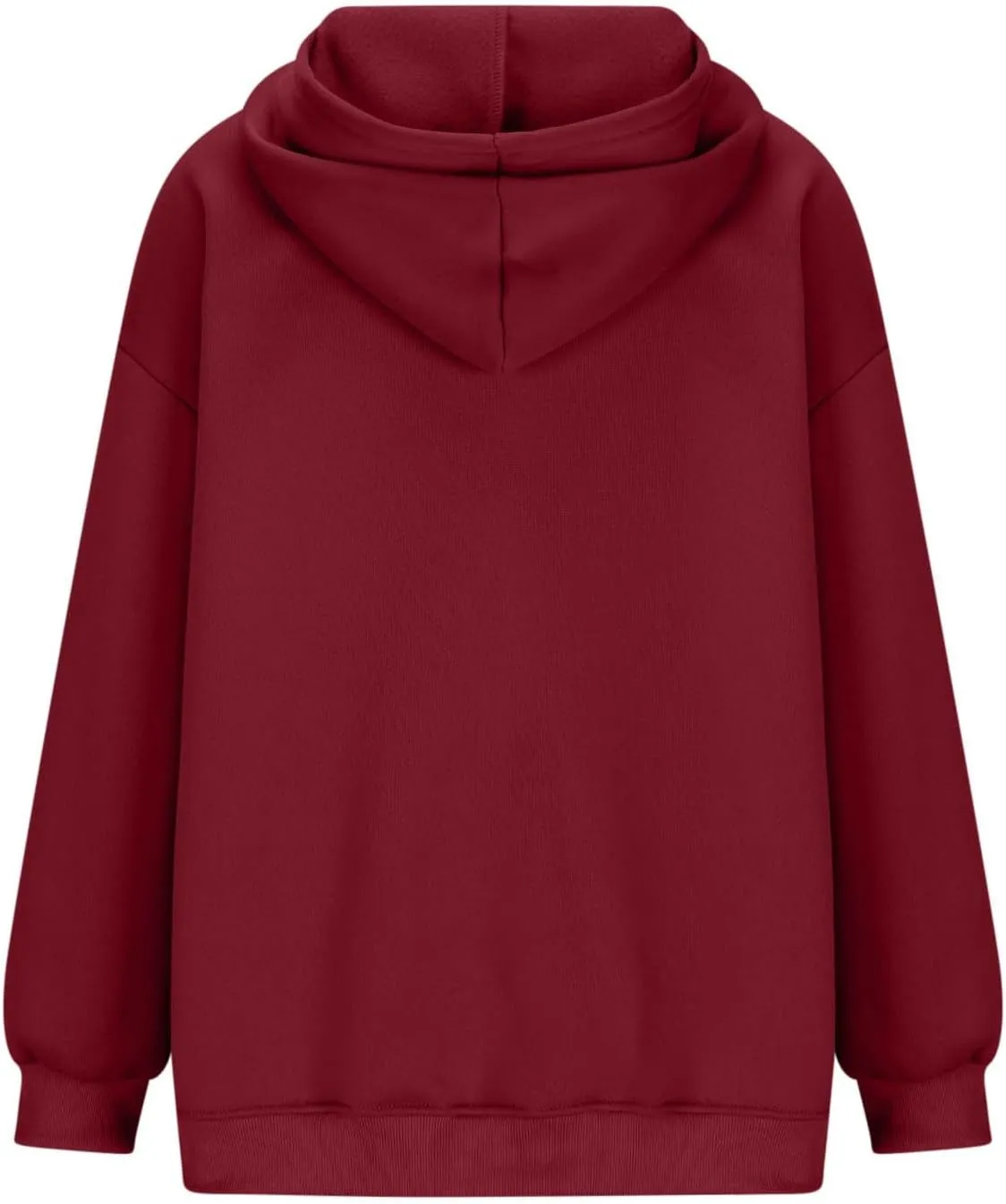 HGps8w Women's Oversized Hoodie Sweatshirts, Basic Solid Long Sleeve Pullover Outerwear Shirts Casual Loose Hooded Top