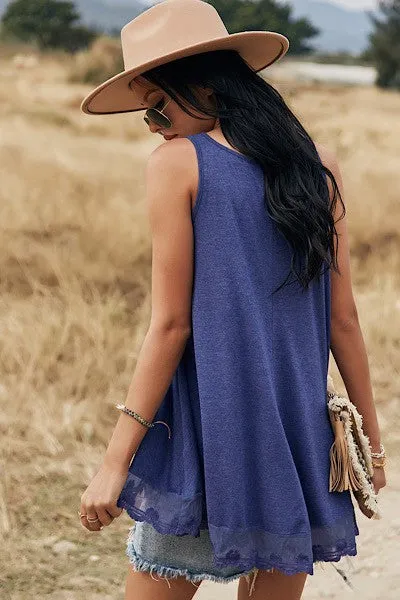 Lace tank top