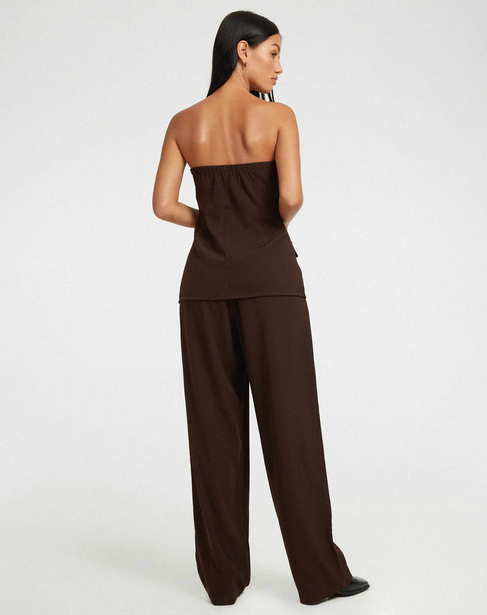 Lavan Corset Top in Tailoring Cappuccino