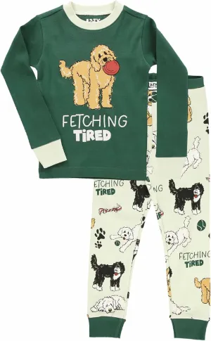 Lazy One Warm Long-Sleeve PJ Sets for Girls and Boys, Funny Animal Kids' Pajama Sets, Cozy, Comfy