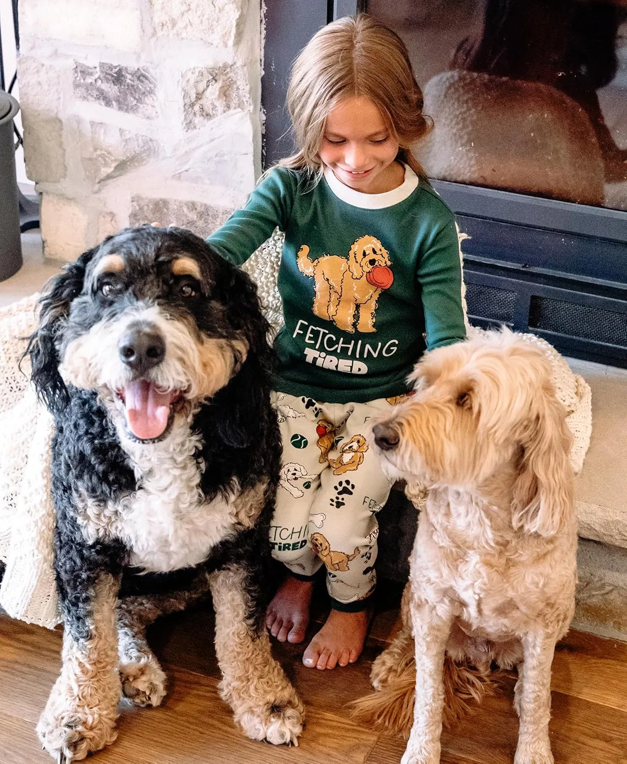 Lazy One Warm Long-Sleeve PJ Sets for Girls and Boys, Funny Animal Kids' Pajama Sets, Cozy, Comfy