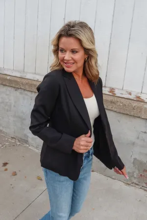 Limitless Black Fitted Blazer