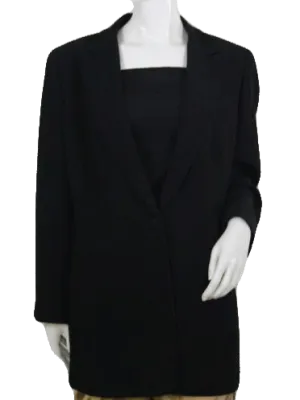 Liz Claiborne 70's Black Jacket Size 14 SKU 000167