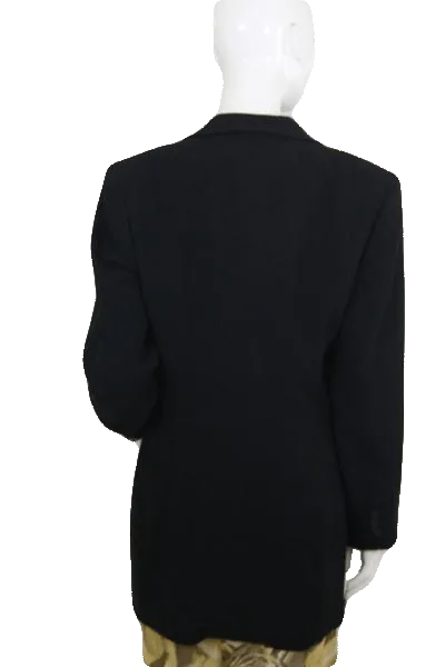 Liz Claiborne 70's Black Jacket Size 14 SKU 000167