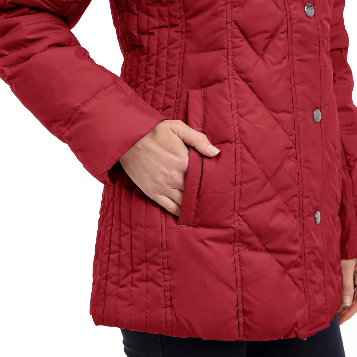 London Fog Women's Diamond Quilted Down Coat