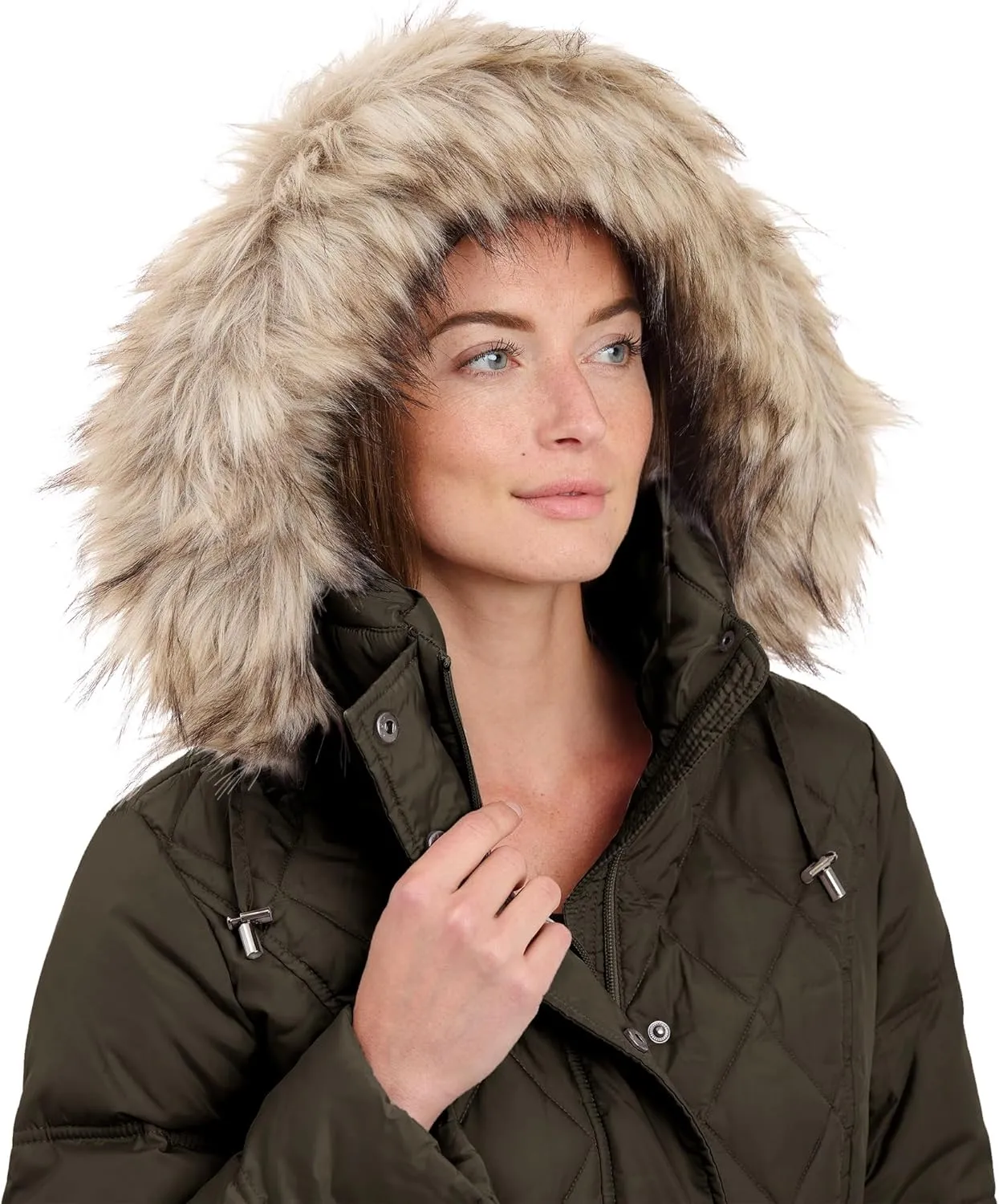 London Fog Women's Diamond Quilted Down Coat