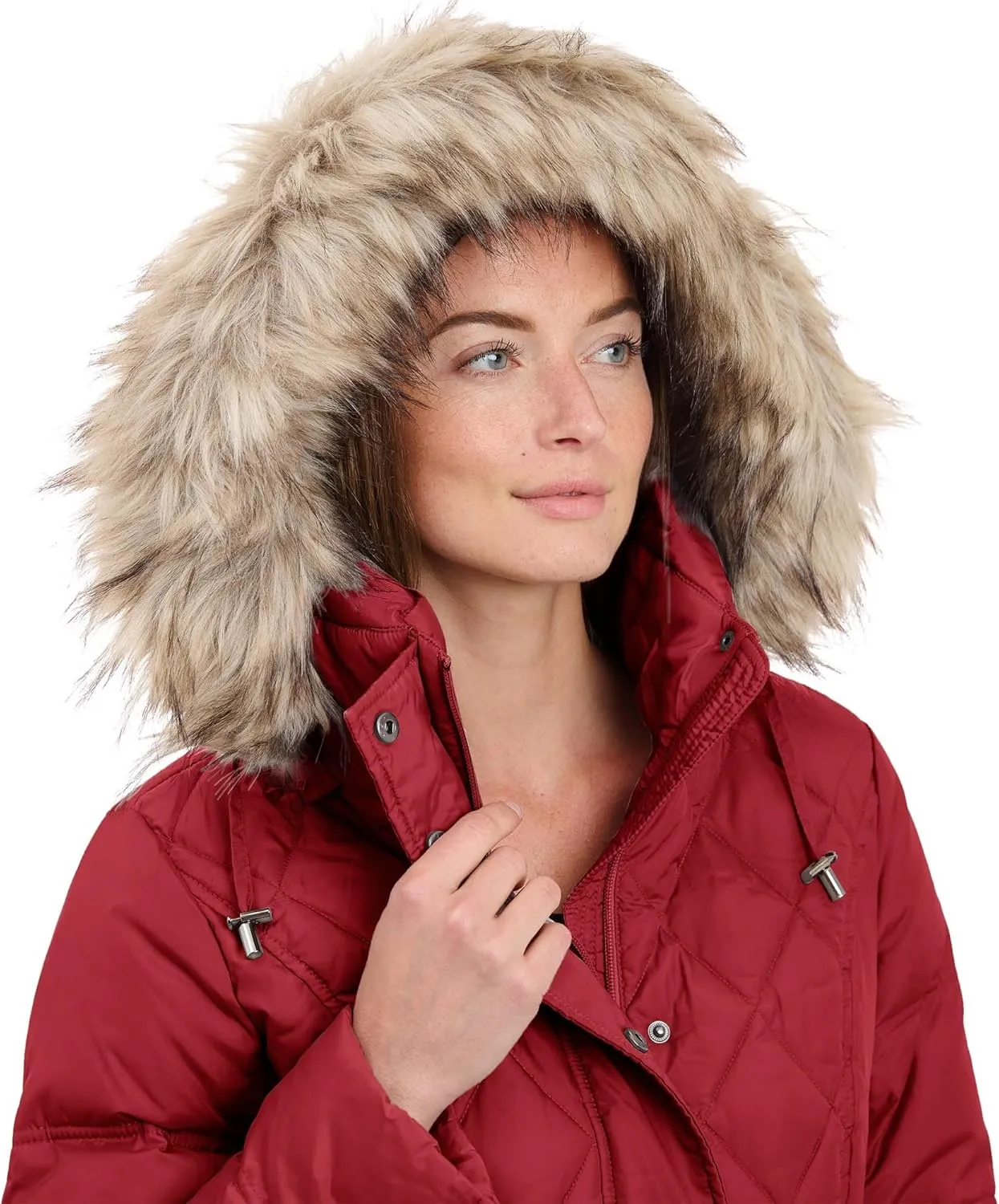 London Fog Women's Diamond Quilted Down Coat