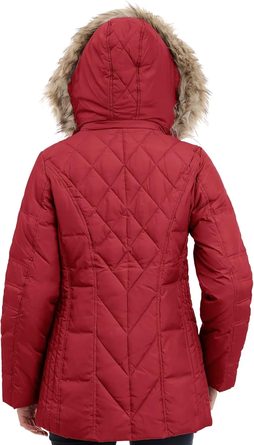 London Fog Women's Diamond Quilted Down Coat