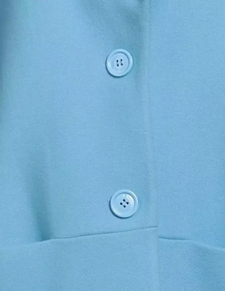 Love Moschino Elegant Light Blue Wool Coat