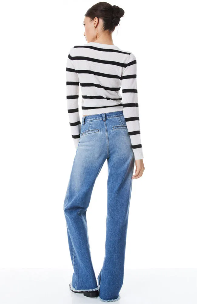 Luna Striped Crew