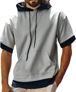 Mens Stylish Workout Tops Cool Quick-Dry Shirt Relaxed Fit Graphic Short Sleeve Summer Daily Tees