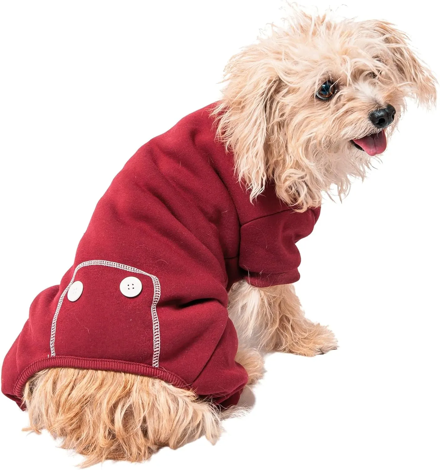 Midlee Burgundy Dog Pajamas