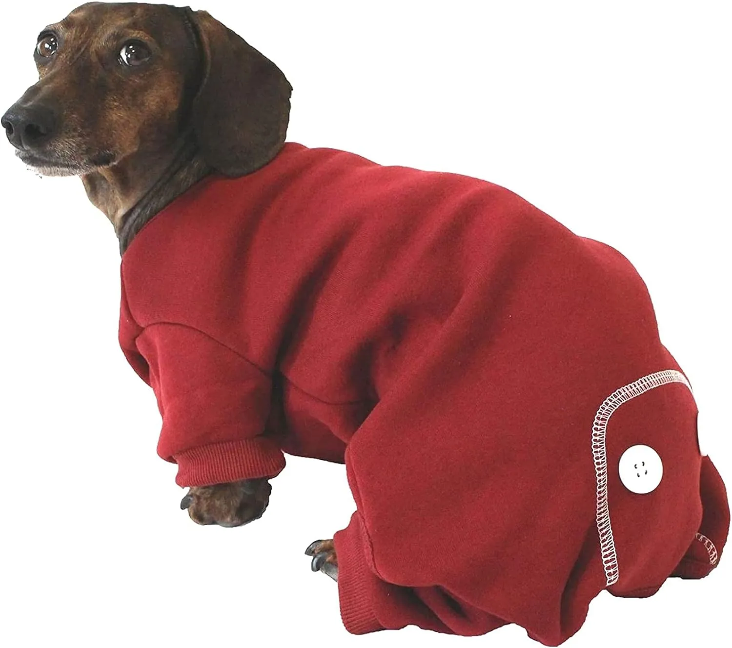 Midlee Burgundy Dog Pajamas