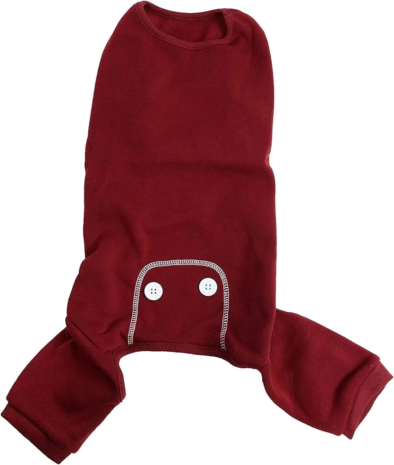 Midlee Burgundy Dog Pajamas