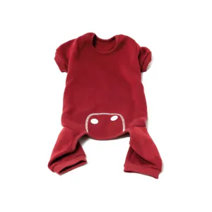 Midlee Burgundy Dog Pajamas