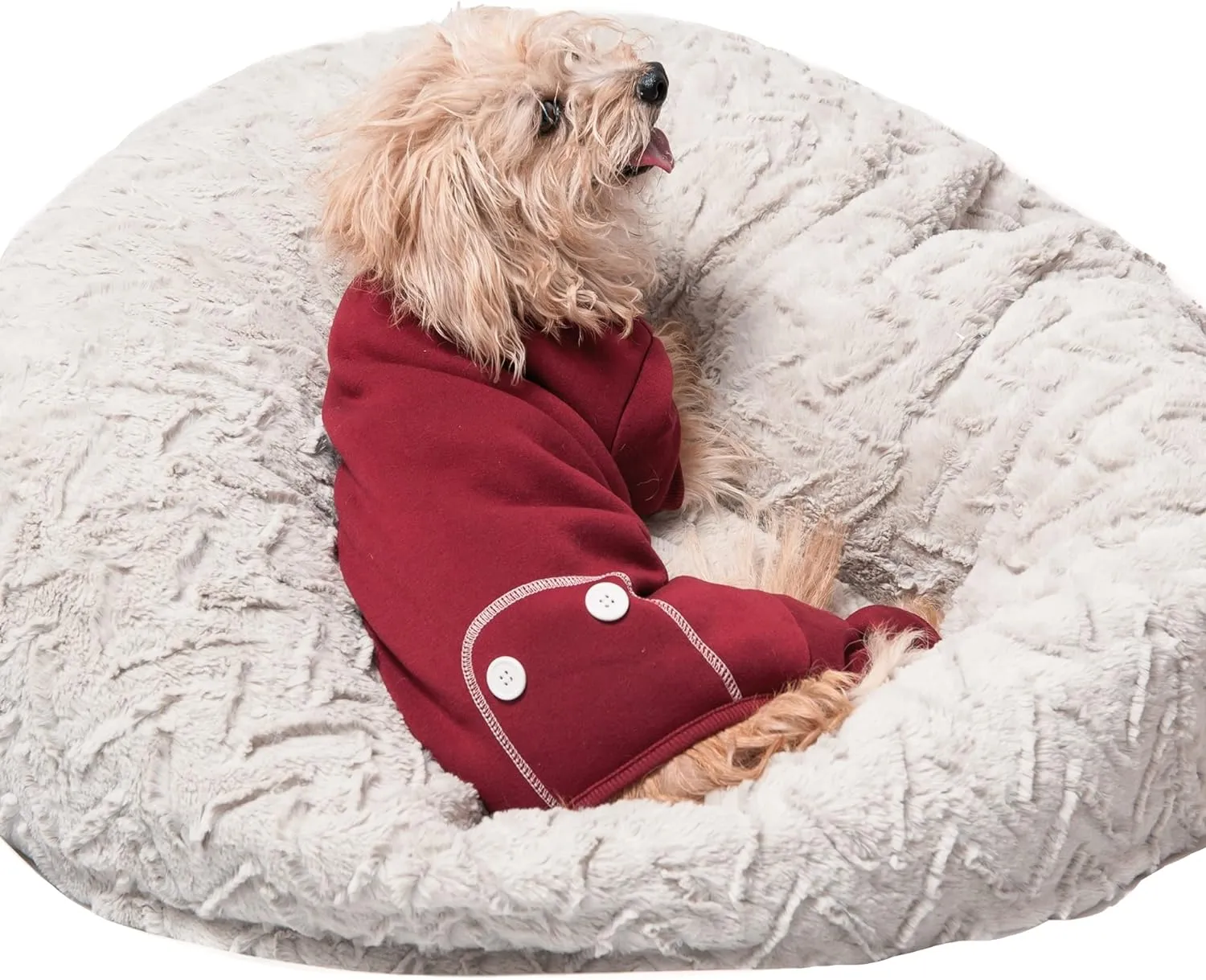 Midlee Burgundy Dog Pajamas