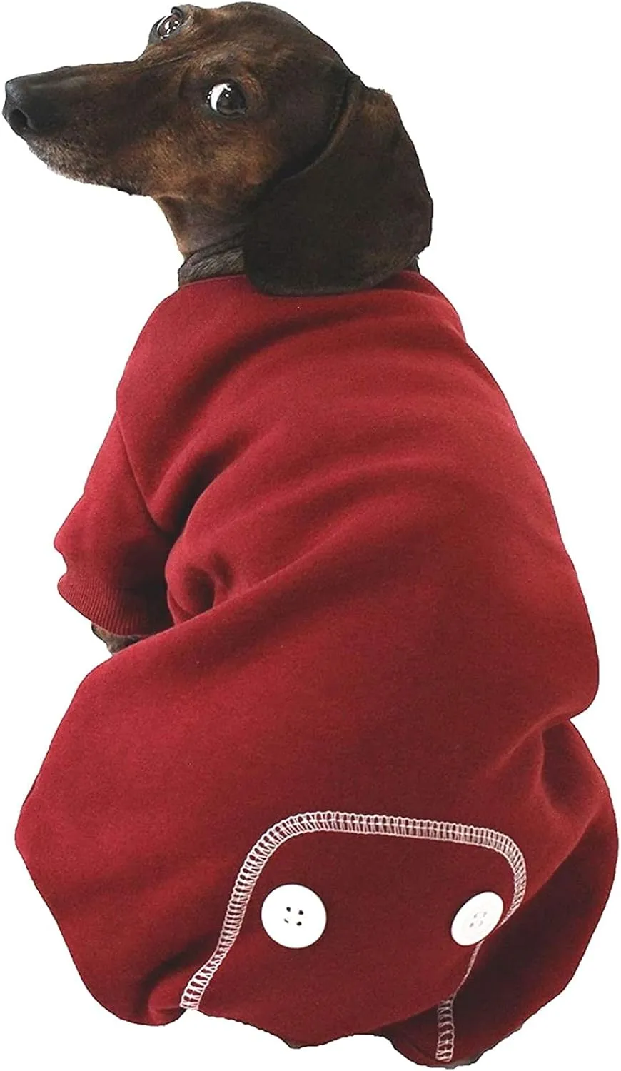 Midlee Burgundy Dog Pajamas