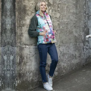 Orientique Vest - Italy Print Puffer - Multi - SMALL