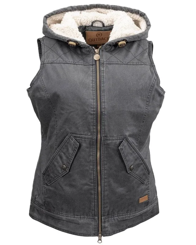 Outback Womens Heidi Vest Nickel Grey