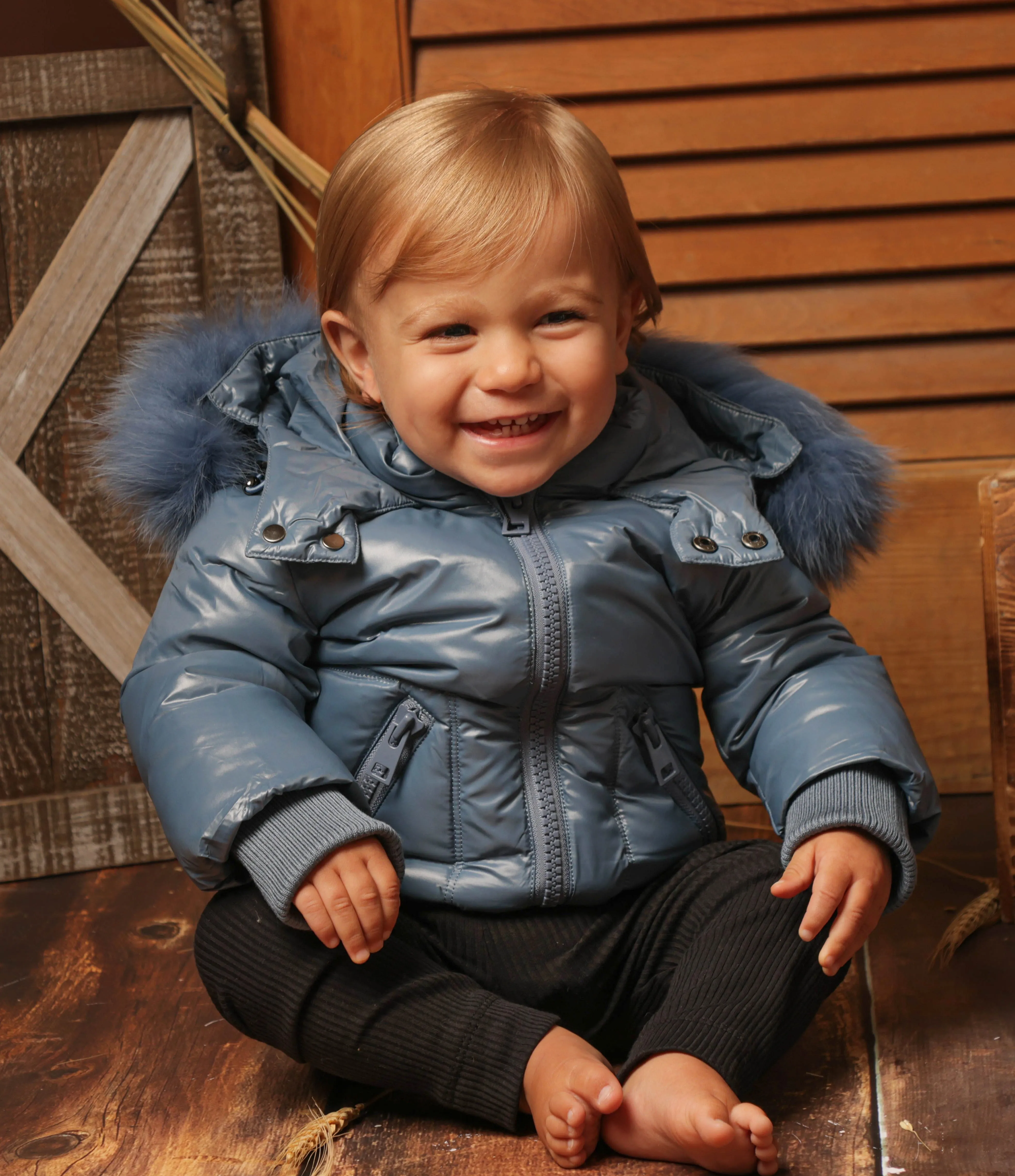 Pramie Little Boys Blue Coat