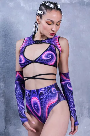 Purple Swirl Booty Shorts