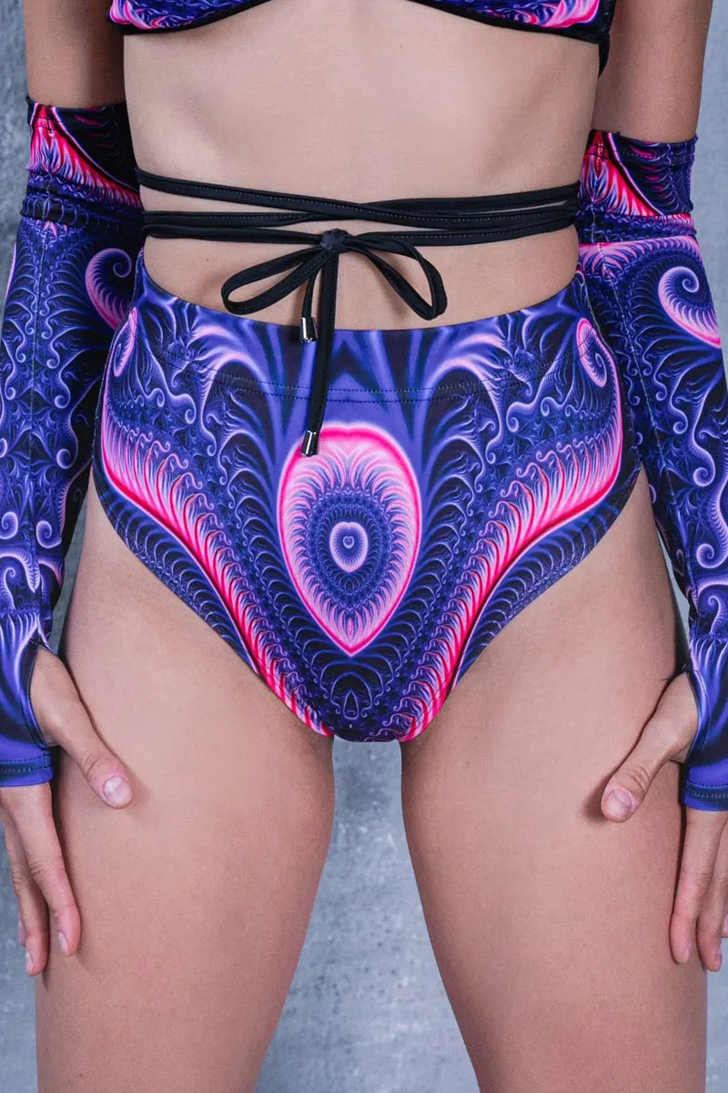 Purple Swirl Booty Shorts