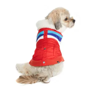 Retro Puffer Vest with Sherpa Lining